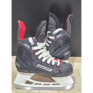 Bauer NSX Junior Ice Hockey‎ Skates Black Red Youth Size 2 big kids